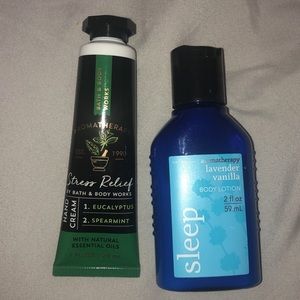 Bath and body works aromatherapy set